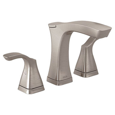 Click here to see Delta 3552-SSMPU-DST Delta Tesla Deck-Mount Stainless Lavatory Faucet for 4