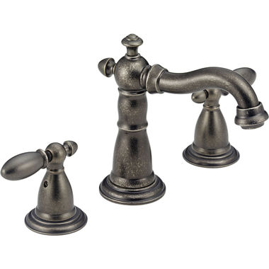 Click here to see Delta 3555-RBMPU-DST Delta Victorian Hook Spout Venetian Bronze Lavatory Faucet for 4