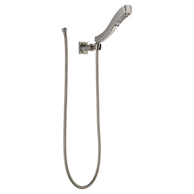 Click here to see Delta 55552-SS Delta Universal Showering H2Okinetic 4-Setting Wall Mount Hand Shower, 1.75 GPM, Stainless - 55552-SS