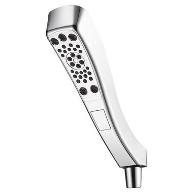 Click here to see Delta 59552-PK Delta H2Okinetic Touch-Clean Four-Setting 8in Hand Shower with Dual Check Valves, WaterSense, 1.75 GPM, Chrome - 59552-PK