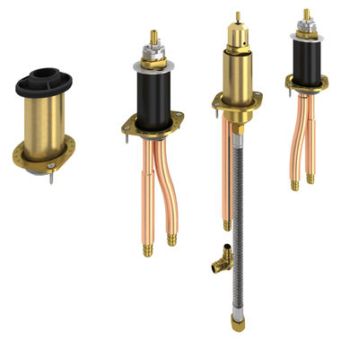 Click here to see Delta R4707-PX Delta R4707-PX Roman Tub Rough-In w/ Hand Shower Valve, Flexible Mount, 1/2