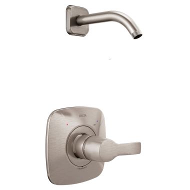 Click here to see Delta T14252-SSLHD Delta Tesla Monitor 14 Series Pressure-Balanced Single-Handle Shower Faucet, Lever Handle, ADA, Less Showerhead, Stainless - T14252-SS-LHD
