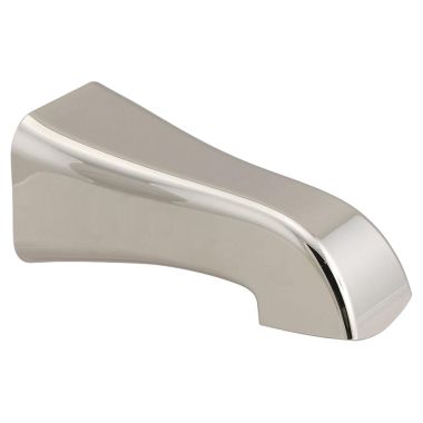 Click here to see Delta RP78736PN Delta Tesla Polished Nickel Non-Diverter Tub Spout, 5-1/2in Spout Reach, 8.6 GPM, Wall-Mount Single Hole Installation - RP78736PN
