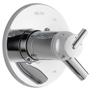 Click here to see Delta T17T059 Delta Trinsic TempAssure 17T Series Two-Handle Valve Trim, Lever Handles, Polished Chrome - T17T059