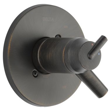 Click here to see Delta T17T059-RB Delta Trinsic TempAssure 17T Series Two-Handle Valve Trim, Lever Handles, Venetian Bronze - T17T059-RB