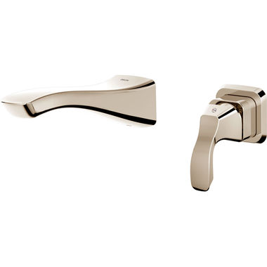 Click here to see Delta T552LF-PNWL Delta Tesla Two-Hole Wall-Mount Polished Nickel Lavatory Faucet for 4