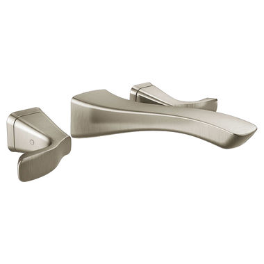 Click here to see Delta T3552LF-SSWL Delta Tesla Wall-Mount Stainless Lavatory Faucet Trim for 8