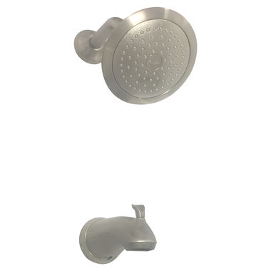 Click here to see Kohler T10275-4-BN Kohler Forte Brushed Nickel Right-Temp Bath/Shower Trim Set with Slip-fit Spout, Sculpted Lever Handles, 2.5 GPM - K-T10275-4-BN