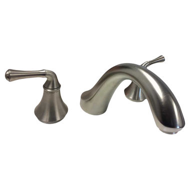 Click here to see Kohler T10292-4A-BN Kohler Forte Traditional Bath Faucet, Brushed Nickel, 7in Spout Reach, Lever Handles, Deck-Mount, Metal Construction - K-T10292-4A-BN