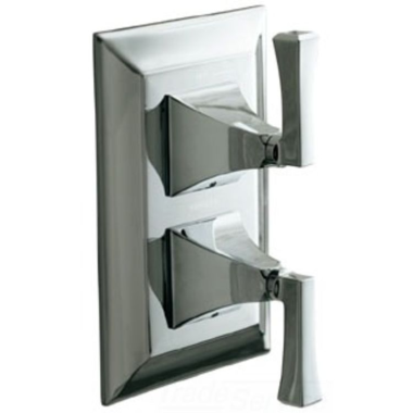 Click here to see Kohler T10422-4V-CP Kohler Memoirs Stately MasterShower Temperature and Volume Control Trim, Lever Handles, Polished Chrome - K-T10422-4V-CP