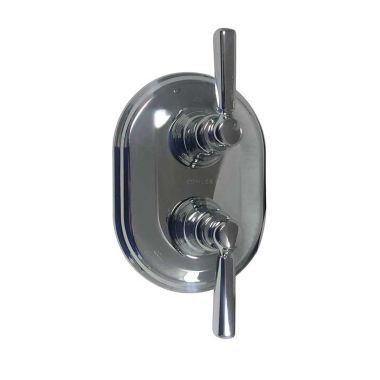 Click here to see Kohler T10594-4-CP Kohler Bancroft MasterShower Temperature and Volume Control Trim, Lever Handles, Polished Chrome - K-T10594-4-CP