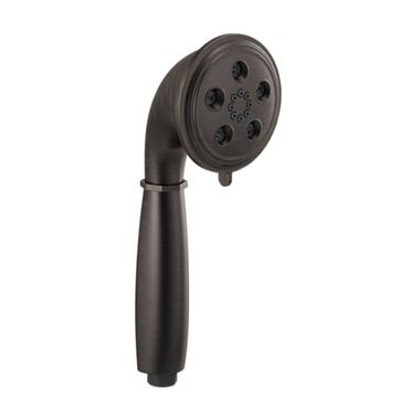 Click here to see Brizo RP81079RB Brizo Rook 3in H2Okinetic Multi-Function Hand Shower with Dual-Check Valve, 1.75 GPM, Classic, Round, WaterSense, Venetian Bronze - RP81079RB