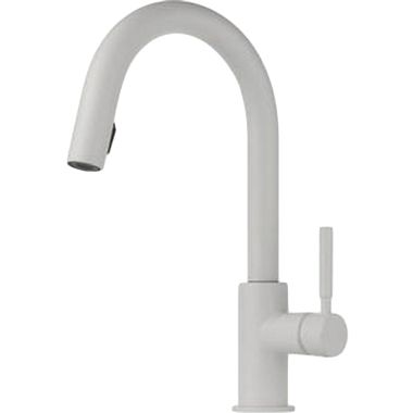 Click here to see Brizo 63020LF-MW-ECO Brizo 63020LF-MW-ECO Solna One Handle Pulldown Kitchen Faucet in Matte White