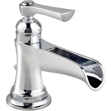 Click here to see Brizo 65061LF-PC Brizo Rook Single-Handle Polished Chrome Bathroom Faucet with Metal Pop-Up, 1.5 GPM, Channel Spout, Single-Hole, WaterSense - 65061LF-PC