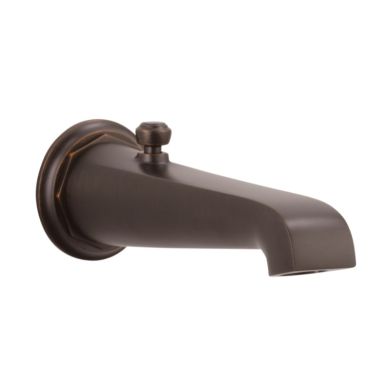Click here to see Brizo RP78581RB Brizo Rook Wall-Mount Venetian Bronze Tub Spout with Pull-Up Diverter, Solid Brass, 1/2-14-inch Connection Size - RP78581RB