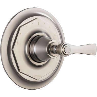Click here to see Brizo T66T060-NK Brizo Rook Sensori Single-Handle Thermostatic Valve Trim, Lever Handle, Luxe Nickel - T66T060-NK