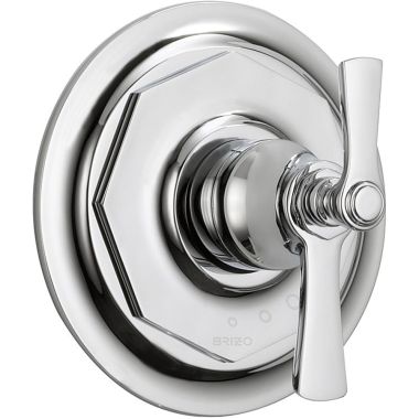 Click here to see Brizo T60061-PC Brizo Rook TempAssure Thermostatic Two-Handle Valve Trim, Lever Handles, Polished Chrome - T60061-PC