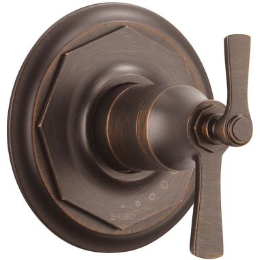 Click here to see Brizo T60061-RB Brizo Rook TempAssure Thermostatic Two-Handle Valve Trim, Lever Handles, Venetian Bronze - T60061-RB