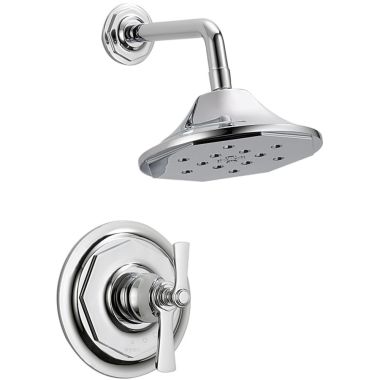 Click here to see Brizo T60261-PC Brizo Rook TempAssure Thermostatic Shower Trim with Multi-Function Showerhead, WaterSense, 1.75 GPM, Polished Chrome - T60261-PC