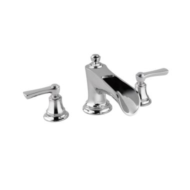 Click here to see Brizo T67361-PCLHP Brizo Rook Two-Handle Deck-Mount Roman Tub Faucet Trim with Channel Spout, 3-Hole, Less Handles, Polished Chrome - T67361-PCLHP