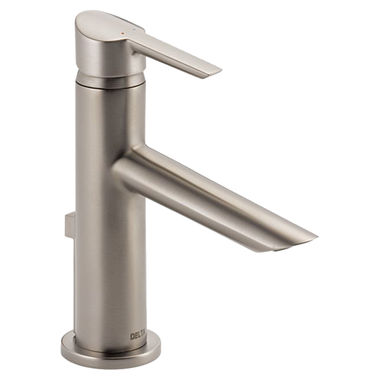 Click here to see Delta 561-SSLPU-DST Delta 561-SSLPU-DST Compel Single Handle Bathroom Faucet, Less Pop-Up, Stainless