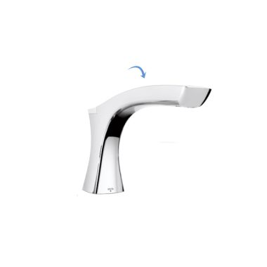 Click here to see Delta RP78520 Delta Tesla Chrome Roman Tub Spout with Pull-Up Diverter for Delta T4752 Roman Tub Faucet with Hand Shower Trim, Deck Mount, 12in Spout Length - RP78520
