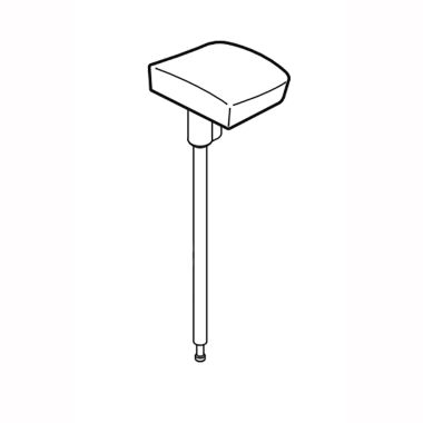 Click here to see Delta RP78521 Delta RP78521 Tesla Lift Rod and Finial Assembly, Chrome