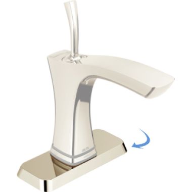 Click here to see Delta RP78706PN Delta RP78706PN Escutcheon Plate with Gasket, Polished Nickel