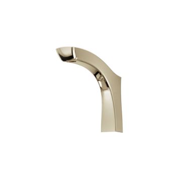Click here to see Delta RP78716PN Delta Tesla 10 GPM Polished Nickel Tub Spout for T4752-FL Floor Mount Tub Filler with Handheld Shower, 9in Spout Reach - RP78716PN