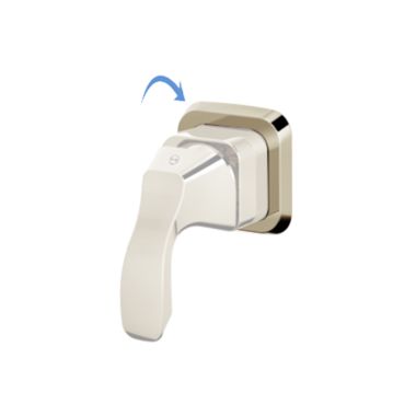 Click here to see Delta RP78743PN Delta RP78743PN Tesla Flange and Gasket for Wall Mount Faucet, Polished Nickel