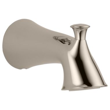 Click here to see Delta RP51303PN Delta Esato Pull-Up Diverter Tub Spout, Wall-Mount Single-Hole Installation, Polished Nickel - RP51303PN