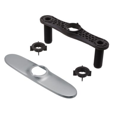 Click here to see Delta RP70714AR Delta RP70714AR Escutcheon with Baseplate and Nuts, Arctic Stainless