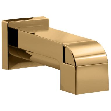 Click here to see Delta RP75435CZ Delta Ara Tub Spout w/ Pull-Up Diverter, Champagne Bronze - RP75435CZ