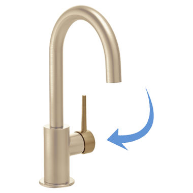 Click here to see Delta RP77701CZ Delta RP77701CZ Trinsic Metal Lever Handle Kit for Contemporary Bar Faucets, Champagne Bronze