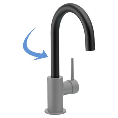 Click here to see Delta RP77706BL Delta RP77706BL Spout Assembly,  Matte Black