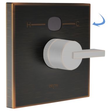 Click here to see Delta RP78577RB Delta RP78577RB Angular Modern Temp20 Escutcheon - Venetian Bronze 