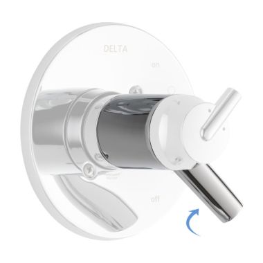 Click here to see Delta RP79573 Delta Trinsic Chrome Volume Control Handle Assembly TempAssure 17T Series, Lever Handle, ADA-Compliant - RP79573