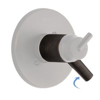 Click here to see Delta RP79573RB Delta Trinsic Venetian Bronze Volume Control Handle Assembly TempAssure 17T Series, Lever Handle, ADA-Compliant - RP79573RB