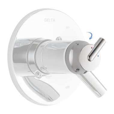 Click here to see Delta RP79574 Delta Trinsic Chrome Temperature Knob, Cover, and Screw for TempAssure 17T Series - RP79574