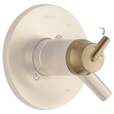Click here to see Delta RP79574CZ Delta Trinsic Champagne Bronze Temperature Knob, Cover, and Screw for TempAssure 17T Series - RP79574CZ