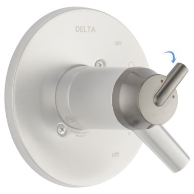 Click here to see Delta RP79574SS Delta Trinsic Stainless Temperature Knob, Cover, and Screw for TempAssure 17T Series - RP79574SS