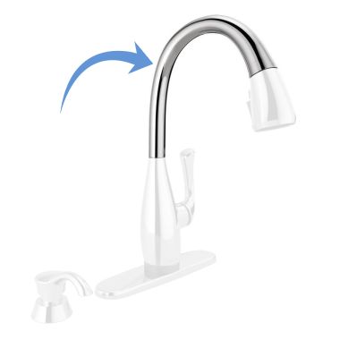 Click here to see Delta RP80227 Delta RP80227 DOMINIC Kitchen Spout Assembly - Chrome