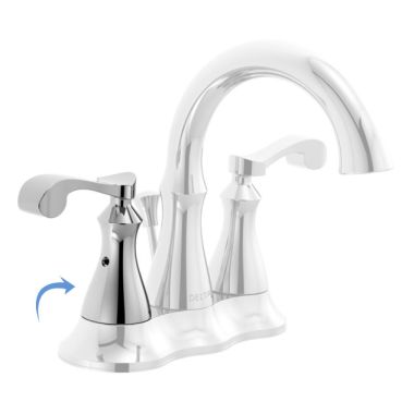 Click here to see Delta RP81287 Delta Arabella Chrome Handle Assembly for 25950LF Two-Handle Centerset Bathroom Sink Faucet - RP81287