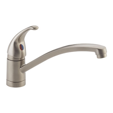 Click here to see Peerless P188201LF-SS Peerless Tunbridge Single-Handle Kitchen Faucet, Stainless Steel - P188201LF-SS