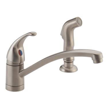 Click here to see Peerless P188501LF-SS Peerless P188501LF-SS TUNBRIDGE Single-Handle Kitchen Faucet with Spray - Stainless Steel 