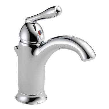Click here to see Peerless P188627LF Peerless Claymore Single-Hole Bathroom Faucet with 50/50 Pop-Up Drain, Single-Handle, 1.2 GPM, Lever Handle, Chrome - P188627LF