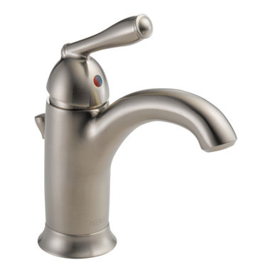 Click here to see Peerless P188627LF-BN Peerless Claymore Single-Hole Bathroom Faucet with 50/50 Pop-Up Drain, Single-Handle, 1.2 GPM, Lever Handle, Brushed Nickel - P188627LF-BN