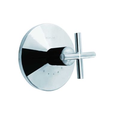 Click here to see Kohler T14488-3-CP Kohler Purist MasterShower Thermostatic Valve Trim, Cross Handle, Polished Chrome - K-T14488-3-CP