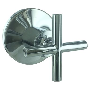 Click here to see Kohler T14490-3-CP Kohler Purist MasterShower Volume Control Trim, Cross Handle, Polished Chrome - K-T14490-3-CP