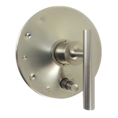 Click here to see Kohler T14501-4-BV Kohler Purist Rite-Temp Valve Trim w/ Push-Button Diverter, Lever Handle, Brushed Bronze - K-T14501-4-BV